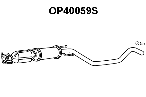 OP40059S VENEPORTE Сажевый / частичный фильтр, система выхлопа ОГ (фото 1)