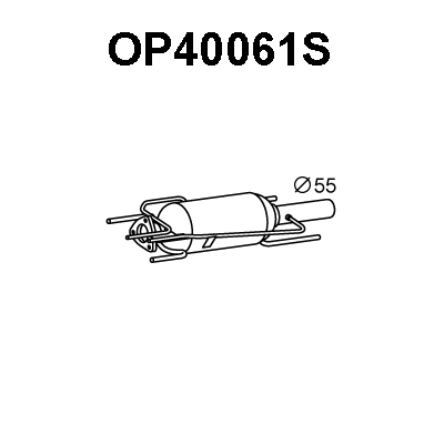 OP40061S VENEPORTE Сажевый / частичный фильтр, система выхлопа ОГ (фото 1)