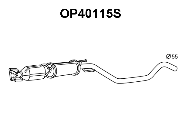 OP40115S VENEPORTE Сажевый / частичный фильтр, система выхлопа ОГ (фото 1)