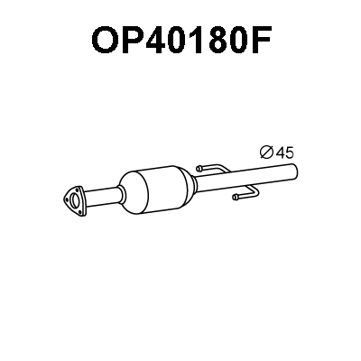 OP40180F VENEPORTE Сажевый / частичный фильтр, система выхлопа ОГ (фото 1)