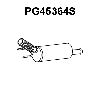 PG45364S VENEPORTE Сажевый / частичный фильтр, система выхлопа ОГ (фото 1)