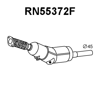 RN55372F VENEPORTE Сажевый / частичный фильтр, система выхлопа ОГ (фото 1)