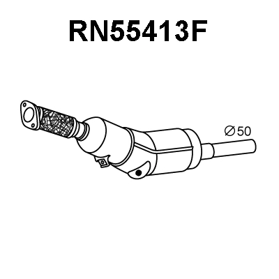RN55413F VENEPORTE Сажевый / частичный фильтр, система выхлопа ОГ (фото 1)