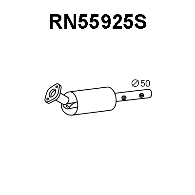 RN55925S VENEPORTE Сажевый / частичный фильтр, система выхлопа ОГ (фото 1)