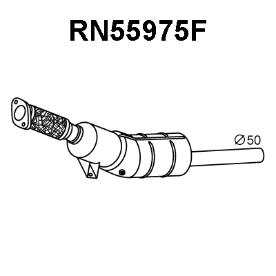 RN55975F VENEPORTE Сажевый / частичный фильтр, система выхлопа ОГ (фото 1)