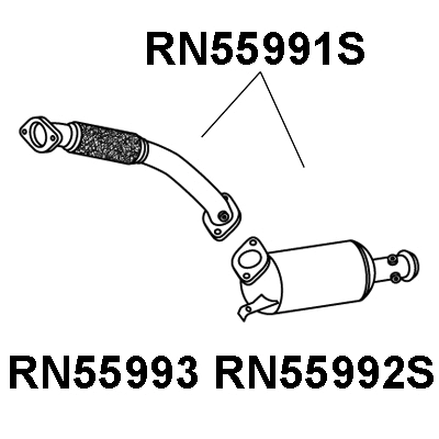 RN55991S VENEPORTE Сажевый / частичный фильтр, система выхлопа ОГ (фото 1)