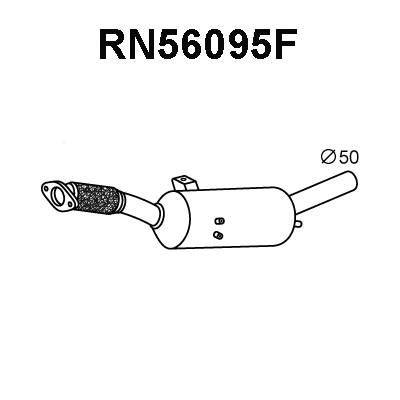 RN56095F VENEPORTE Сажевый / частичный фильтр, система выхлопа ОГ (фото 1)