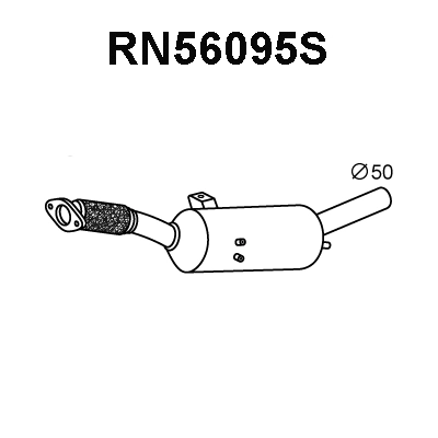 RN56095S VENEPORTE Сажевый / частичный фильтр, система выхлопа ОГ (фото 1)