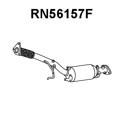 RN56157F VENEPORTE Сажевый / частичный фильтр, система выхлопа ОГ (фото 1)