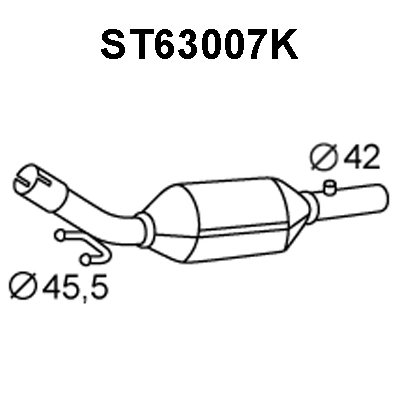 ST63007K VENEPORTE Катализатор (фото 1)