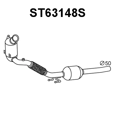 ST63148S VENEPORTE Сажевый / частичный фильтр, система выхлопа ОГ (фото 1)