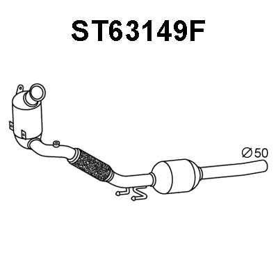 ST63149F VENEPORTE Сажевый / частичный фильтр, система выхлопа ОГ (фото 1)