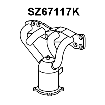 SZ67117K VENEPORTE Катализатор коллектора (фото 1)