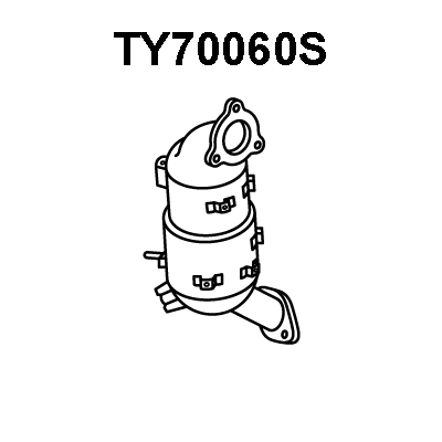 TY70060S VENEPORTE Сажевый / частичный фильтр, система выхлопа ОГ (фото 1)