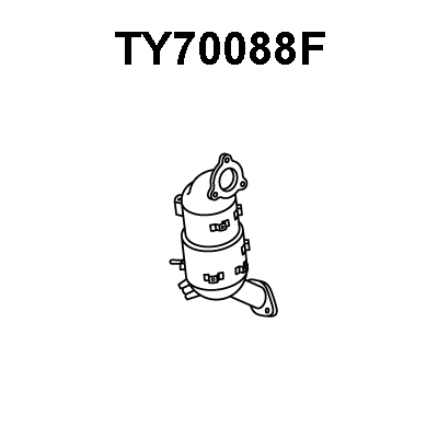 TY70088F VENEPORTE Сажевый / частичный фильтр, система выхлопа ОГ (фото 1)