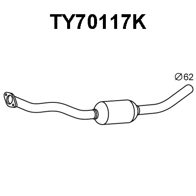 TY70117K VENEPORTE Катализатор (фото 1)