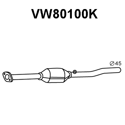 VW80100K VENEPORTE Катализатор (фото 1)