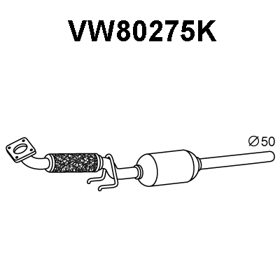 VW80275K VENEPORTE Катализатор (фото 1)
