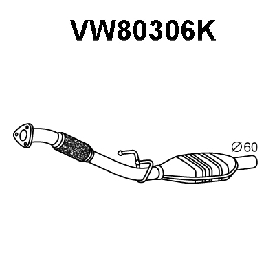 VW80306K VENEPORTE Катализатор (фото 1)