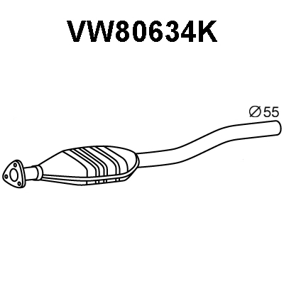 VW80634K VENEPORTE Катализатор (фото 1)