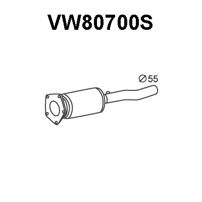 VW80700S VENEPORTE Сажевый / частичный фильтр, система выхлопа ОГ (фото 1)