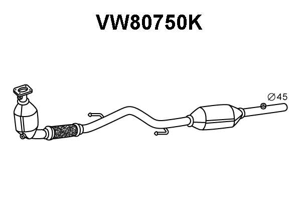 VW80750K VENEPORTE Катализатор (фото 1)