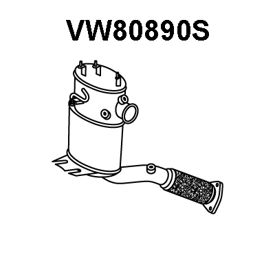 VW80890S VENEPORTE Сажевый / частичный фильтр, система выхлопа ОГ (фото 1)
