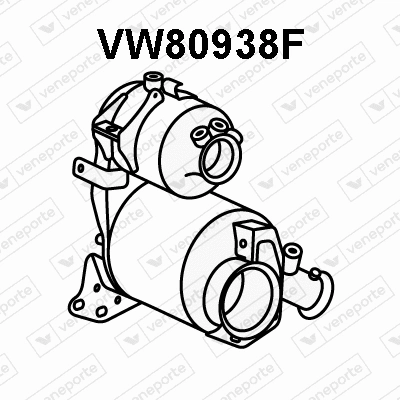 VW80938F VENEPORTE Сажевый / частичный фильтр, система выхлопа ОГ (фото 1)