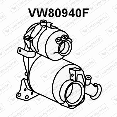 VW80940F VENEPORTE Сажевый / частичный фильтр, система выхлопа ОГ (фото 1)