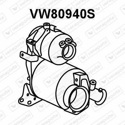 VW80940S VENEPORTE Сажевый / частичный фильтр, система выхлопа ОГ (фото 1)