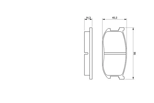 0 986 467 602 BOSCH Комплект тормозных колодок, дисковый тормоз (фото 2)