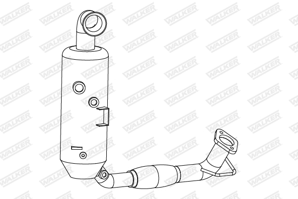 73380 WALKER Сажевый / частичный фильтр, система выхлопа ОГ (фото 1)
