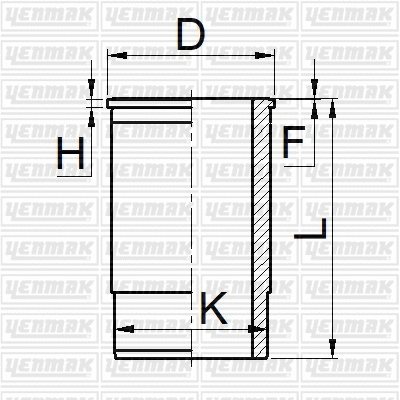 51-05508-000 YENMAK Гильза цилиндра (фото 1)