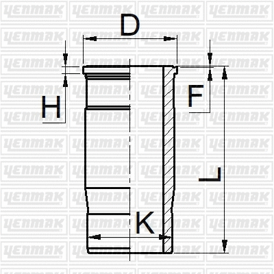 51-06055-000 YENMAK Гильза цилиндра (фото 1)