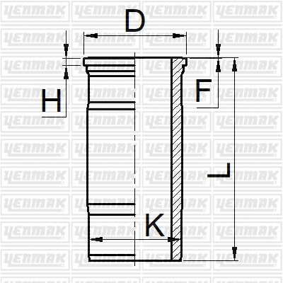 51-06056-000 YENMAK Гильза цилиндра (фото 1)