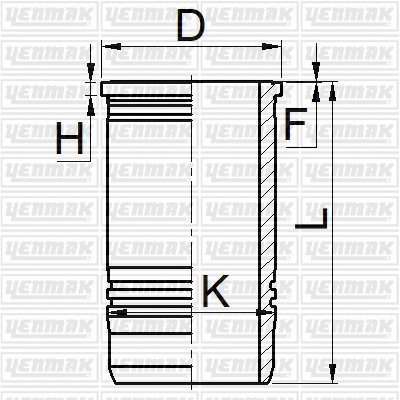 51-06066-000 YENMAK Гильза цилиндра (фото 1)
