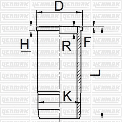 51-06070-000 YENMAK Гильза цилиндра (фото 1)