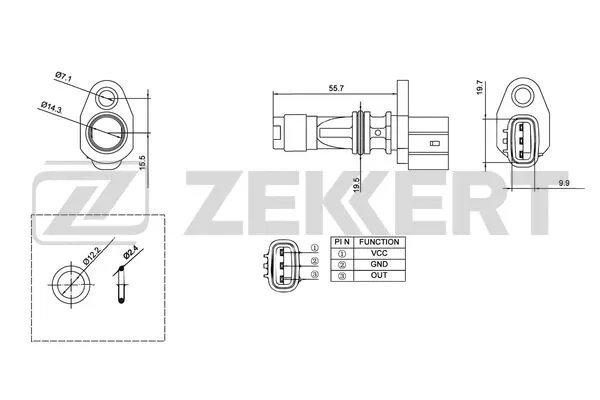 SE-4009 ZEKKERT Блок управления, управление двигателем (фото 1)