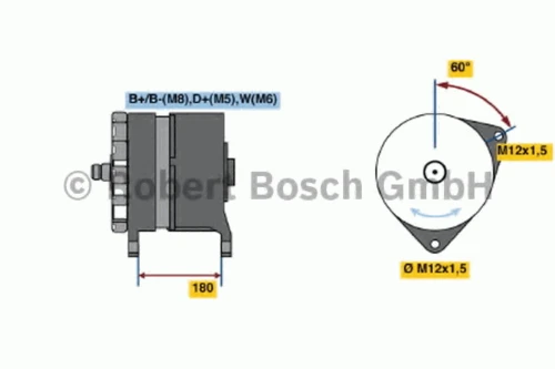 0 986 039 530 BOSCH Генератор (фото 2)