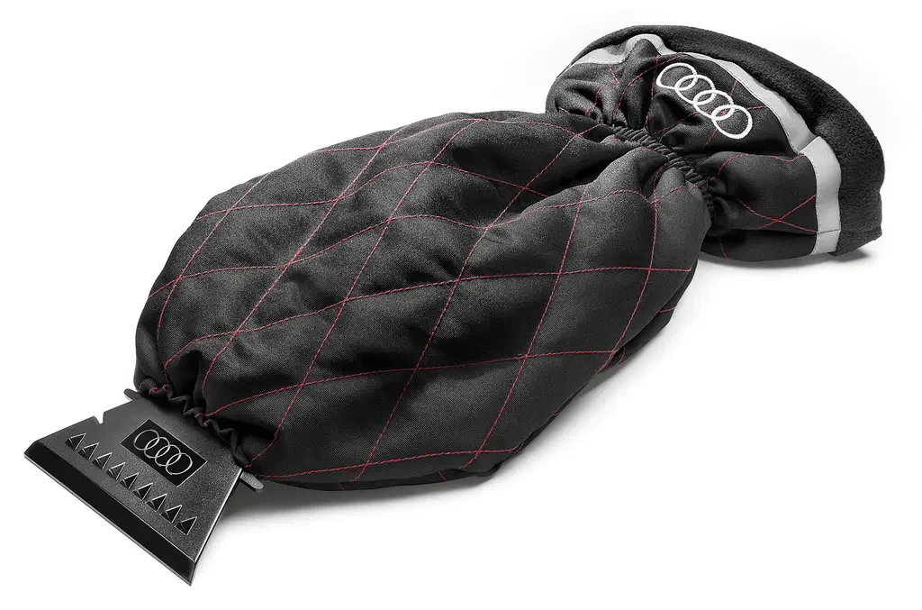 80A096010D VAG Cкребок с перчаткой Audi Ice Scraper with Glove, Red/Black (фото 1)