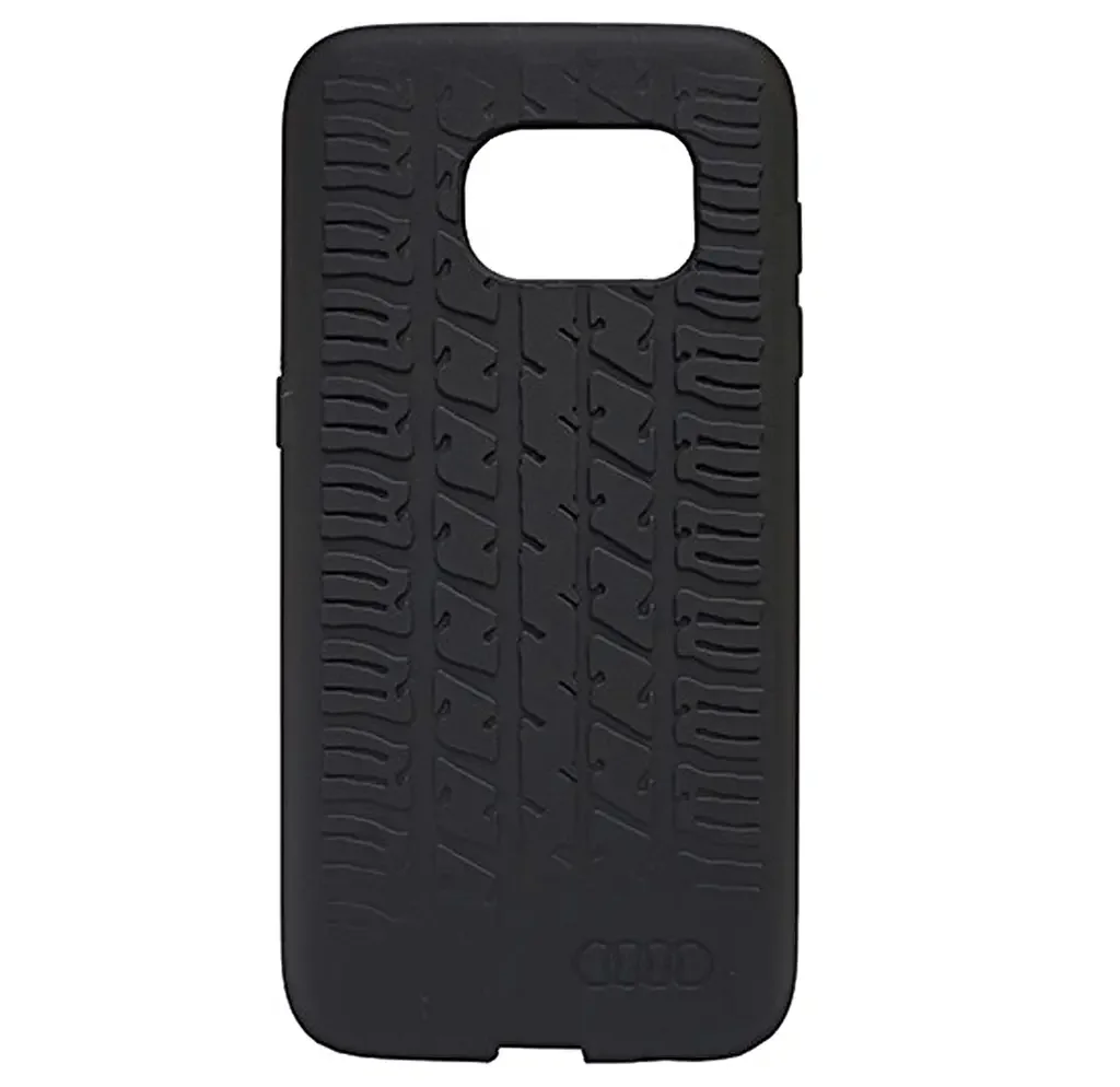3151601200 VAG Чехол-крышка Audi для Samsung Galaxy S7 Case Tyre Tread, Black (фото 1)