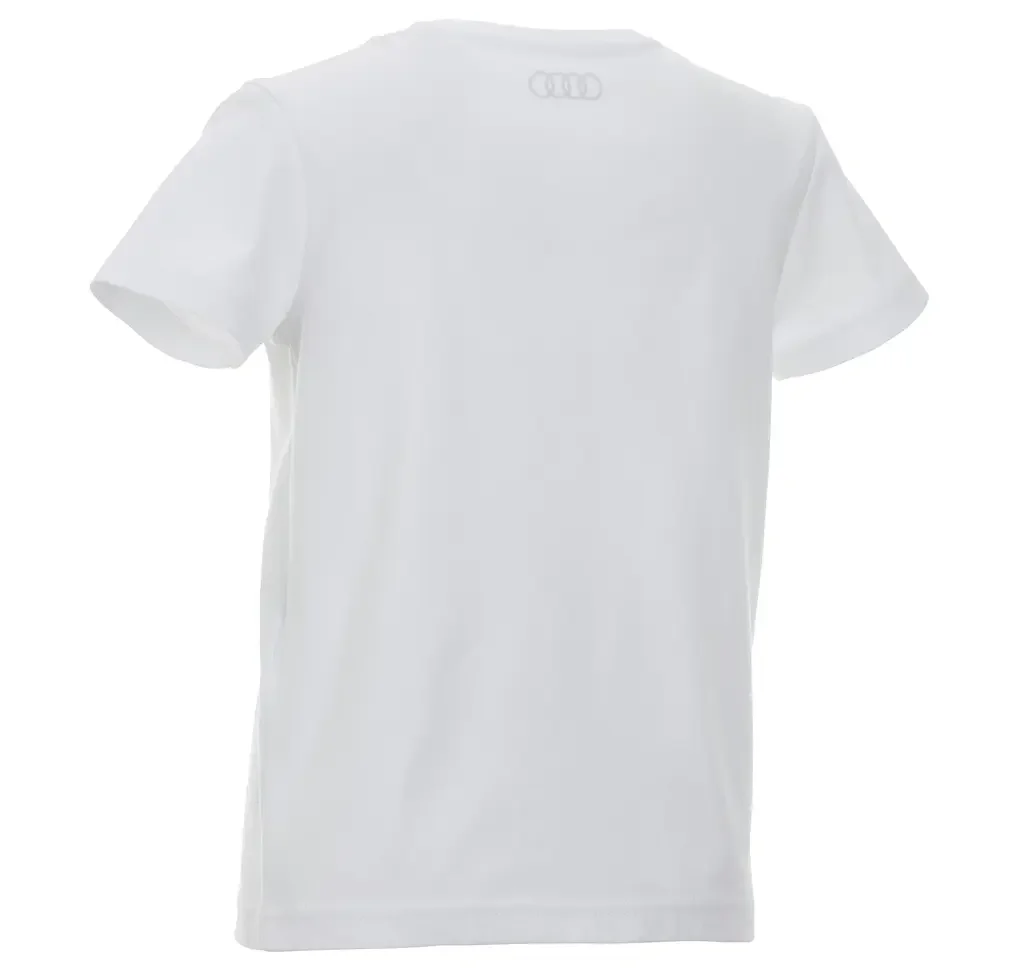 3201900104 VAG Детская футболка Audi quattro Shirt, Kids, white (фото 3)