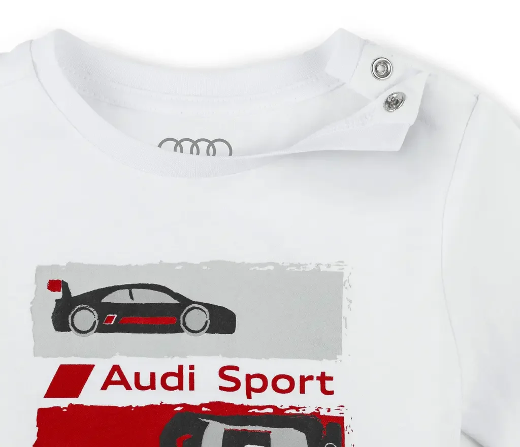 3201900701 VAG Детская футболка с длинным рукавом Audi Sport Longsleeve, Babys, white (фото 3)