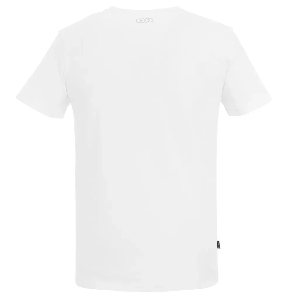 3132000402 VAG Мужская футболка Audi T-Shirt Ringe, Mens, White (фото 4)