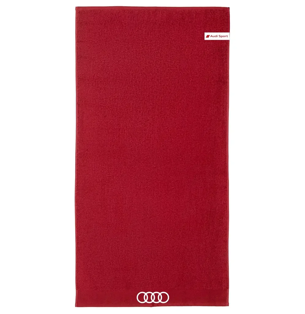 31323A2500 VAG Банное полотенце Audi Sport Bath Towel, L-size, Red (фото 1)