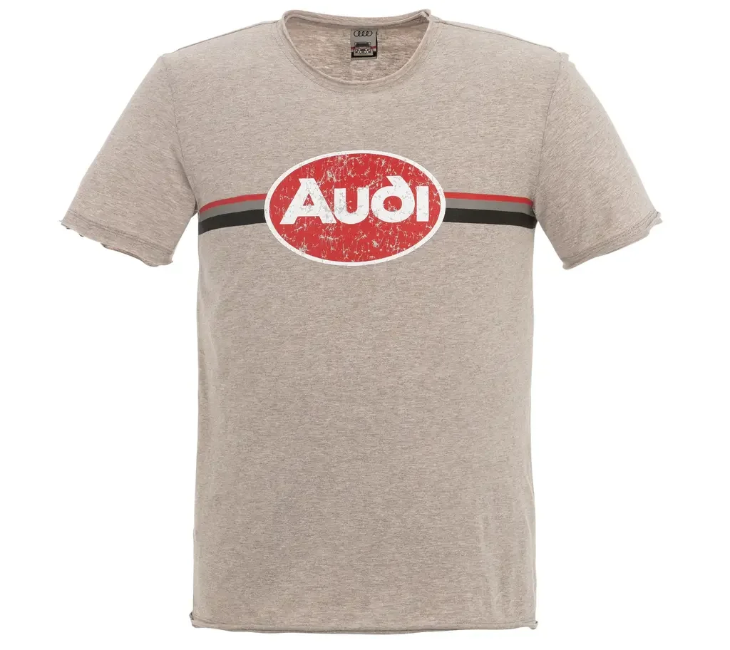 3132000502 VAG Мужская футболка Audi heritage T-Shirt, Mens, beige (фото 1)
