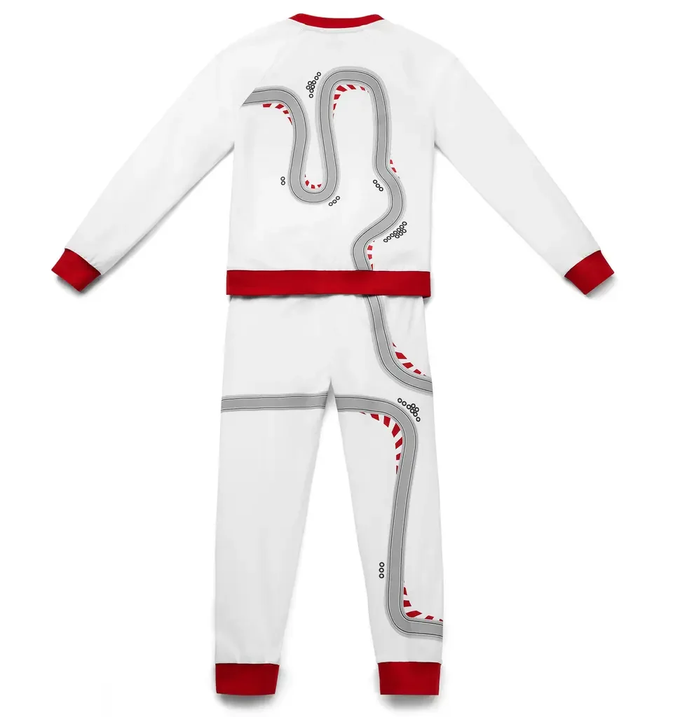3201900503 VAG Детская пижама Audi Sport Pyjama Racing, Infants, white/red (фото 2)