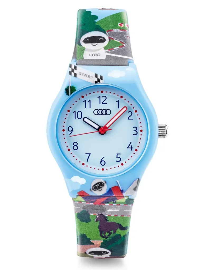3202000900 VAG Детские наручные часы Audi Kids Watch, Light Blue (фото 1)