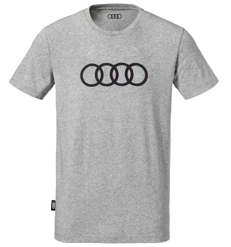 3131701812 VAG Мужская футболка Audi Rings Mens T-Shirt, Grey (фото 1)