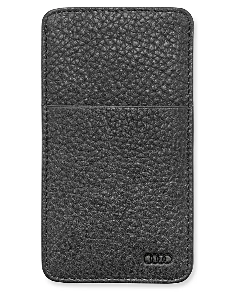 3141400100 VAG Кожаный чехол Audi для Samsung S4 Leather case, black (фото 1)
